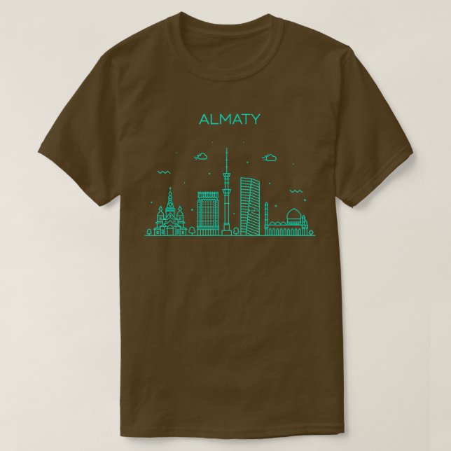 City Night Almaty T-Shirt (Design vorne)