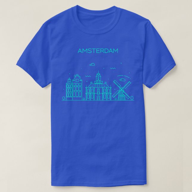 City Night Amsterdam T-Shirt (Design vorne)