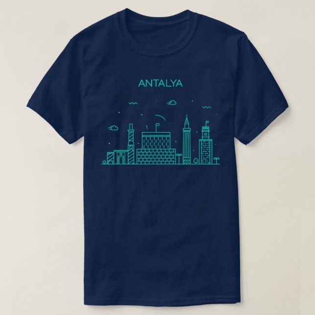 City Night Antalya T-Shirt (Design vorne)