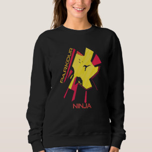 City Ninja Parkour Springen Gebäude Freestyle Lauf Sweatshirt