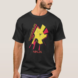 City Ninja Parkour Springen Gebäude Freestyle Lauf T-Shirt