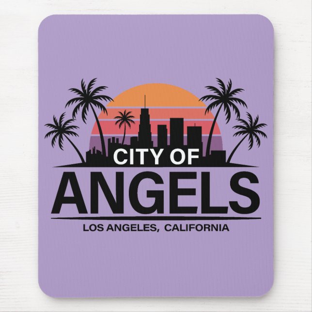 City of Angels, Los Angeles, California Mousepad (Vorne)