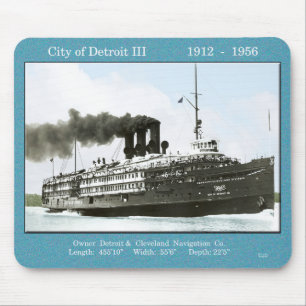 City of Detroit III Mauspad