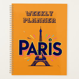 City of Lights: Bold Paris Typography Art Planer