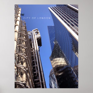 City of London Lloyd's-Gebäude Bürowanddekoration Poster