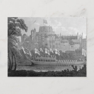 City of London Staat Barge Postkarte