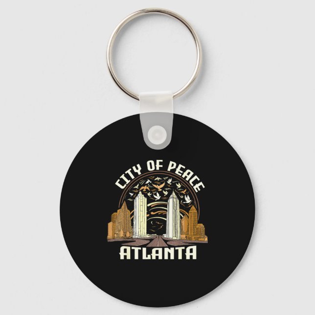 City Of Peace Atlanta Souvenir Men Women Georgia A Schlüsselanhänger (Vorderseite)