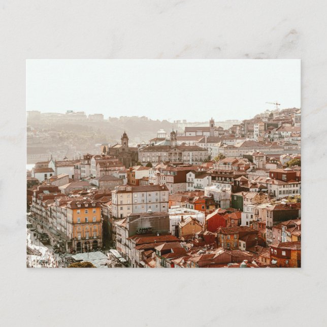 City of Porto during sunset Postkarte (Vorderseite)