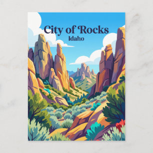 City of Rocks National Reserve Idaho Postkarte