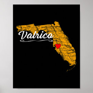 City Of Valrico Florida Urlaubs-Souvenir-Waren - Poster