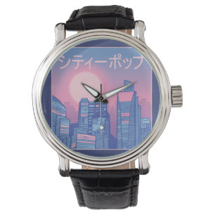 City Pop Japanische Musik Armbanduhr