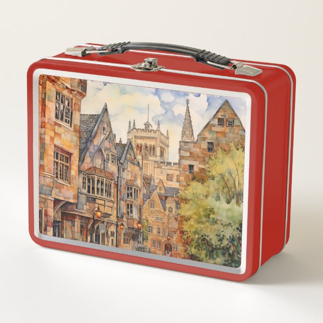 City Road Old House Architektur #73 Metall Brotdose (Vorderseite)