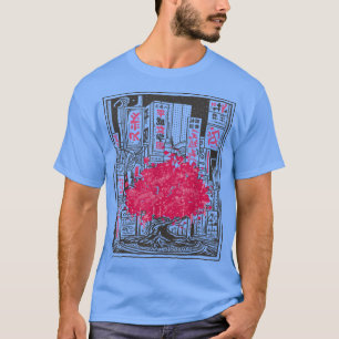 City Sakura Anime Grafische Kunst Japanische Kirsc T-Shirt