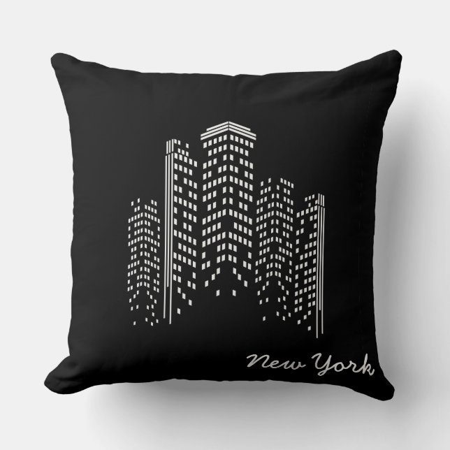 City Scape Throw Kissen (Vorderseite)