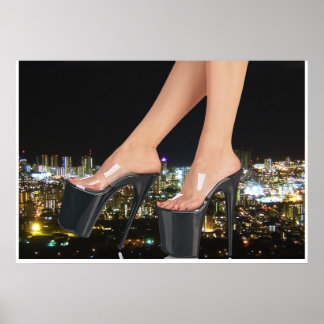 City Shoes - Stiletto Art Poster