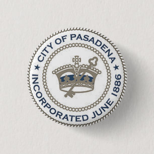 City Siegel Pasadena, Kalifornien Button