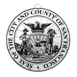 City Siegel San Francisco (Kalifornien, USA) Dartscheibe