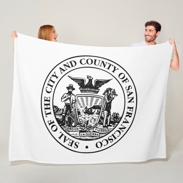 City Siegel San Francisco (Kalifornien, USA) Fleecedecke (Beispiel)