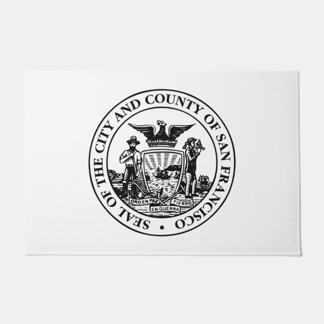 City Siegel San Francisco (Kalifornien, USA) Fußmatte (Vorderseite)