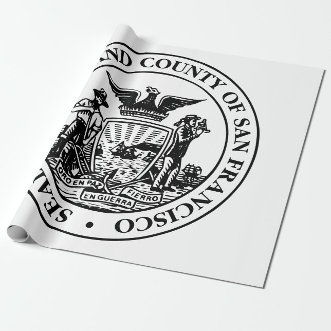 City Siegel San Francisco (Kalifornien, USA) Geschenkpapier (Ungerollt)