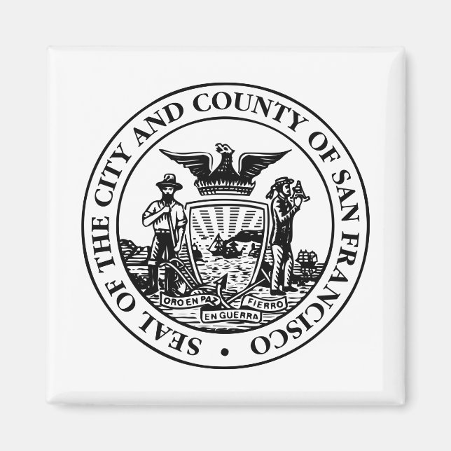 City Siegel San Francisco (Kalifornien, USA) Magnet (Vorne)