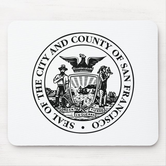 City Siegel San Francisco (Kalifornien, USA) Mousepad (Vorne)