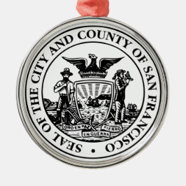 City Siegel San Francisco (Kalifornien, USA) Ornament Aus Metall
