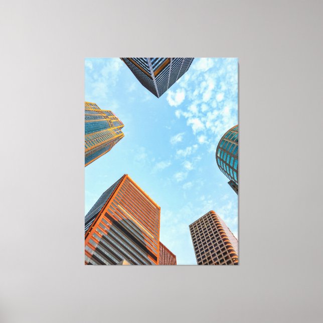 City Skyline Leinwanddruck (Vorderseite)