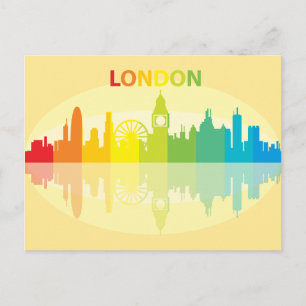 City Skyline   London, England Postkarte