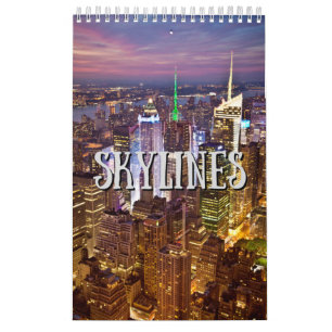 City Skyline Monatlicher Mauerkalender Kalender