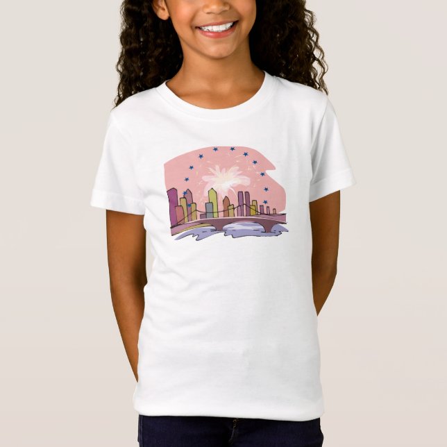 City Skyline- T-Shirt (Vorderseite)