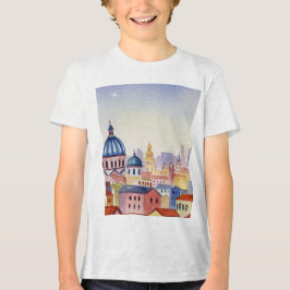 City skyline Tri-Blend Shirt