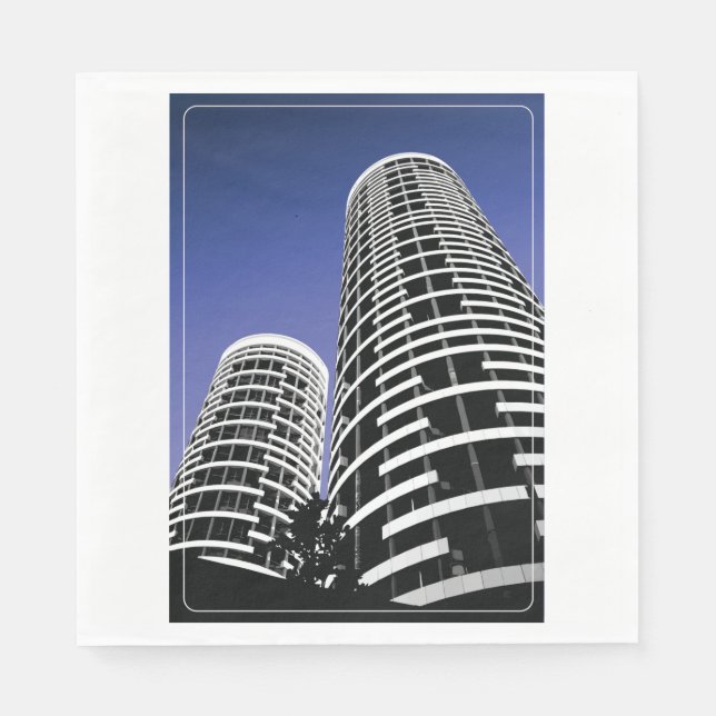 City Skyscraper Paper Napkins Serviette (Vorderseite)