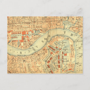 City Slickers - Vintage Karte London Themse