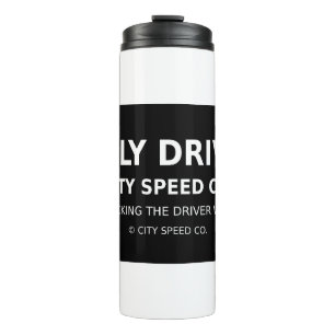 City Speed Co. – Die innere Fahrernatur befreien Thermosbecher