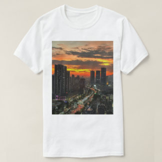 City Sunset Skyline T - Shirt