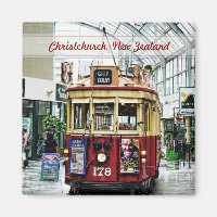 City Tour Tram Christchurch, Neuseeland Magnet
