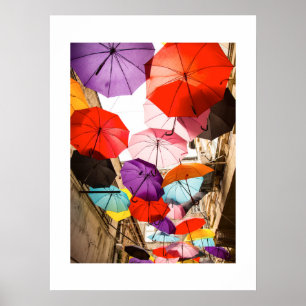 City Umbrellas Poster