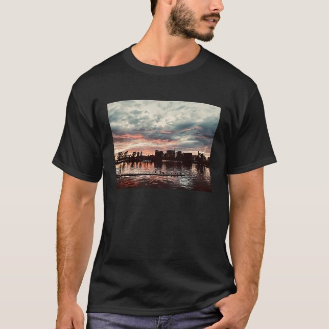 City view Cambridge Skyline T-Shirt (Vorderseite)