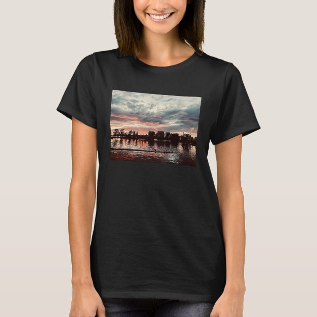 City view Cambridge Skyline T-Shirt (Vorderseite)
