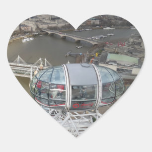 City View von London Eye Heart Sticker