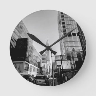 City Wall Clock Runde Wanduhr