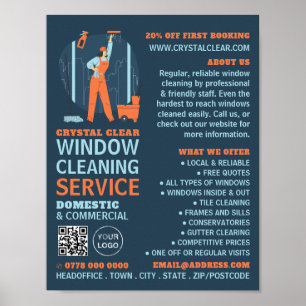 City Windows, Fensterreiniger, Reinigungsservice Poster
