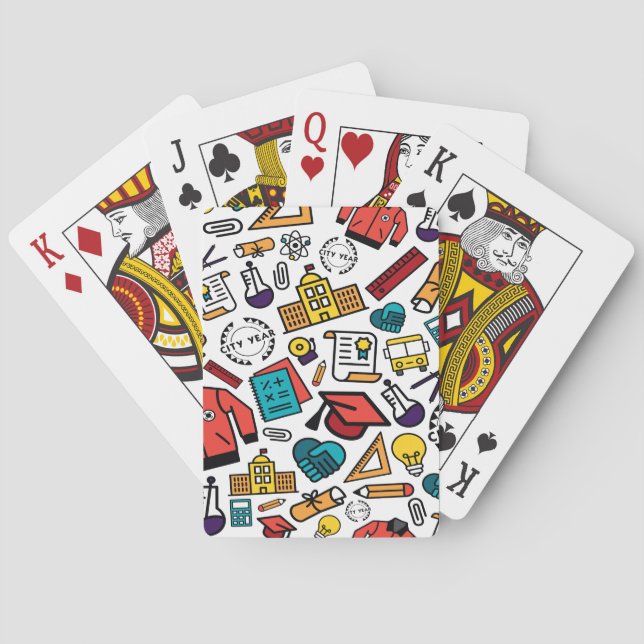 City Year Icon Playing Cards Spielkarten (Rückseite)