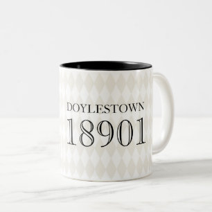CITY ZIP CODE Neue Zuhause Real Anwesen Classic Zweifarbige Tasse