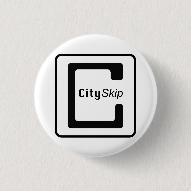 CitySkip Knöpfe Button (Vorderseite)