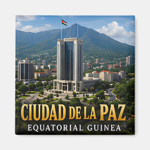 Ciudad de la Paz Äquatorialguinea Reise Souvenir Magnet