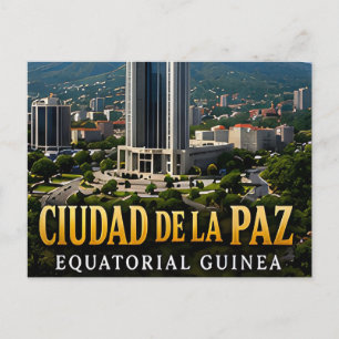 Ciudad de la Paz Äquatorialguinea Reise Souvenir Postkarte