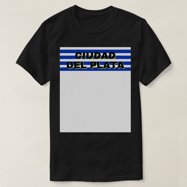 Ciudad del Plata (Uruguay) - Flaggenstaaten T-Shirt (Design vorne)