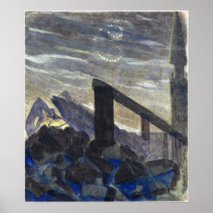 Ciurlionis - Sonne geht Krebs 1906 Poster